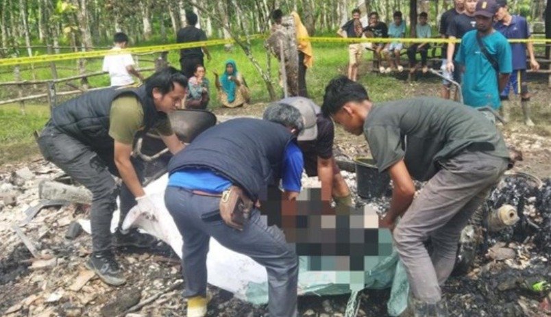 DIDUGA DIPICU OBAT NYAMUK BAKAR DALAM KELAMBU, AYAH DAN ANAK DI MUBA TEWAS TERBAKAR
